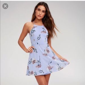 Lulus “Cherished Moment” floral skater dress.